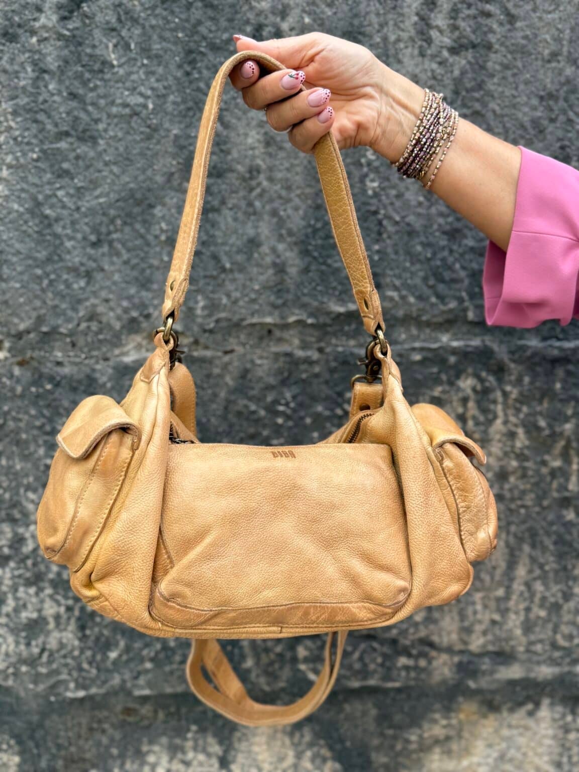 sac bandoulière en cuir biba keno crazy (ted)