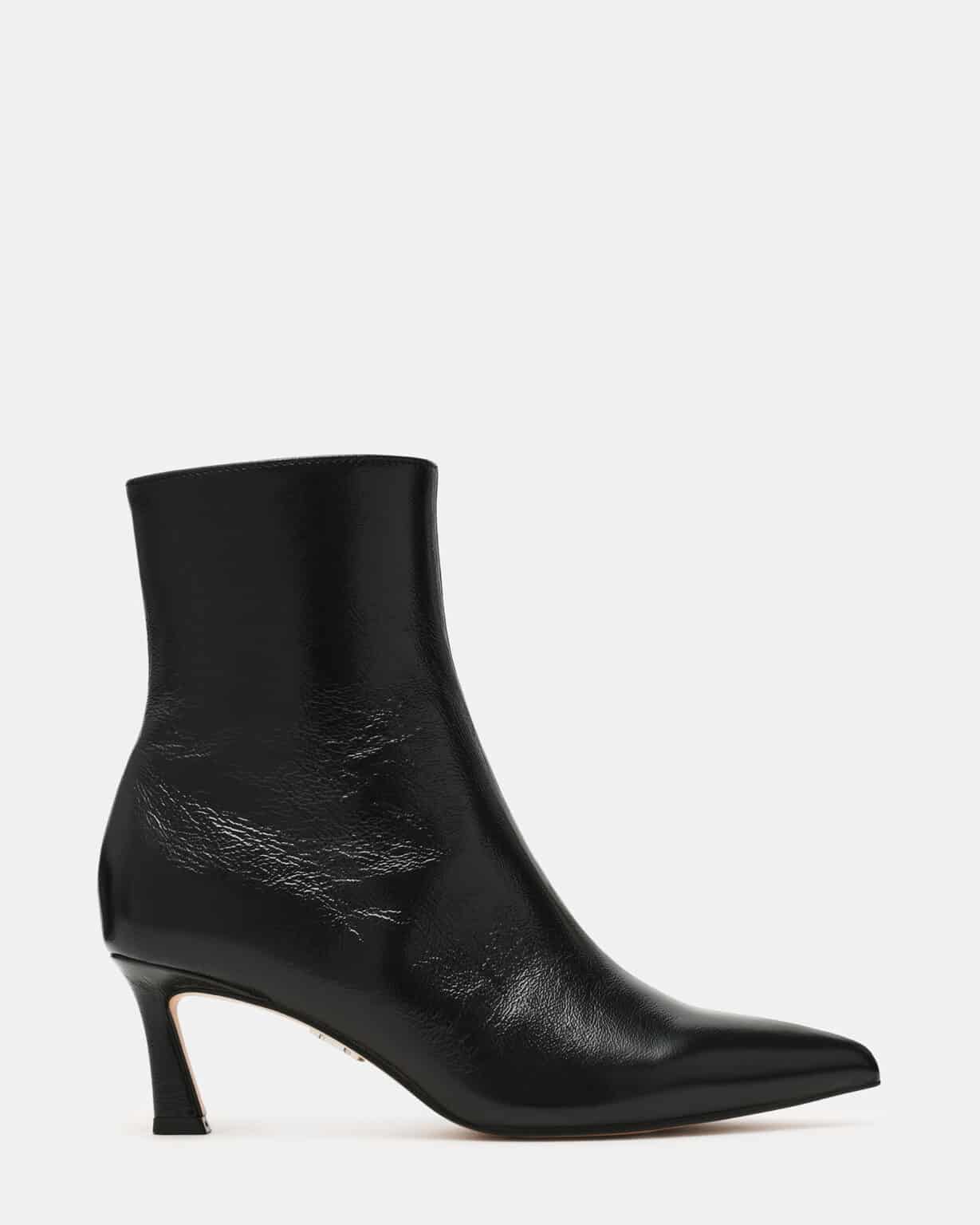bottines pointues bordeaux à petit talon steve madden
