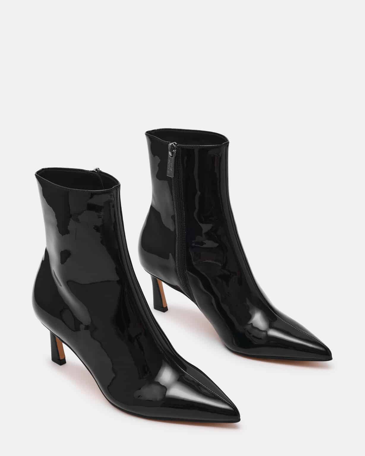 bottines pointues bordeaux à petit talon steve madden