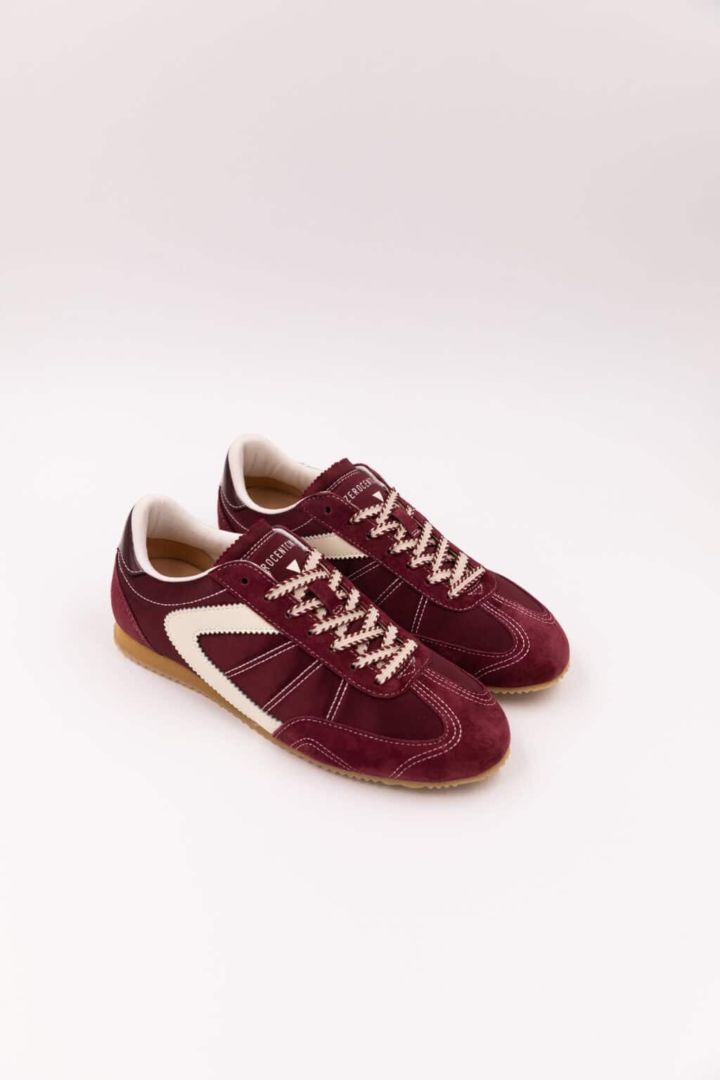 baskets à lacets bordeaux nelly grenat 0.105