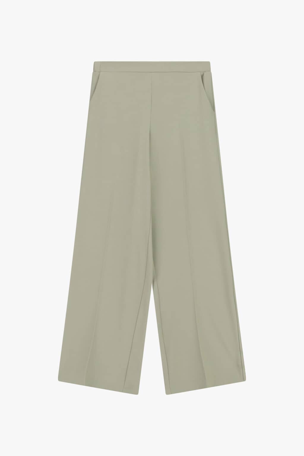 pantalon large fluide kaki imperial