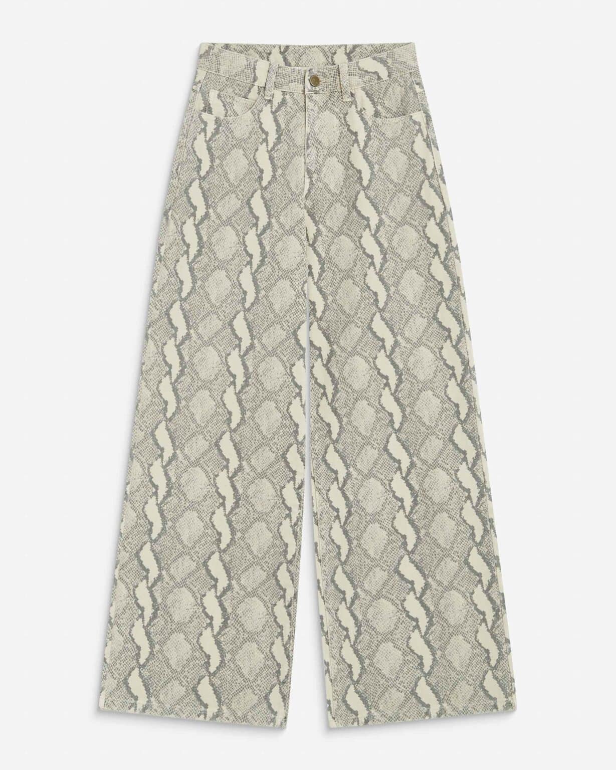 pantalon large imprimé python grace et mila