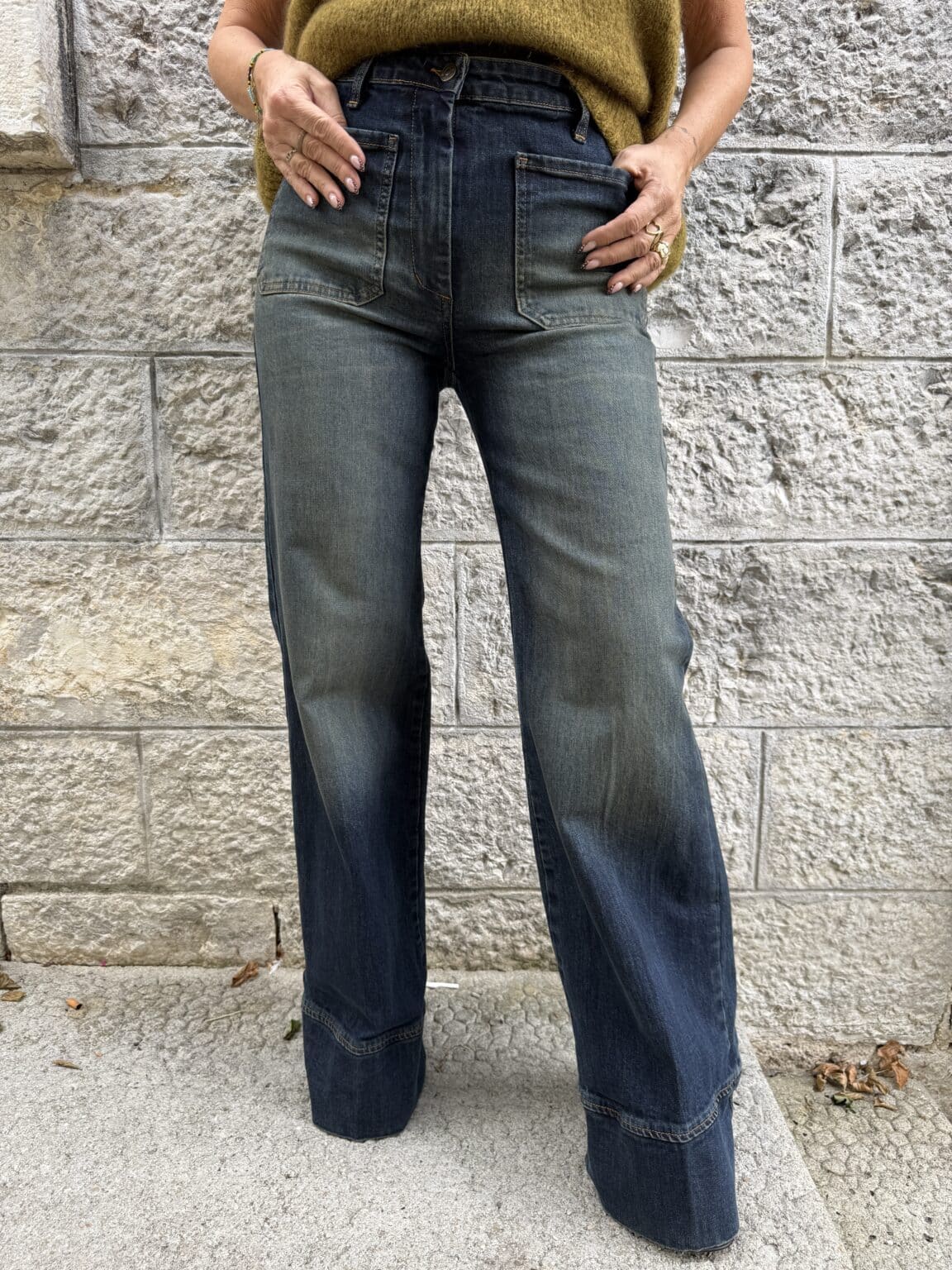 jean coupe droite délavé souvenir
