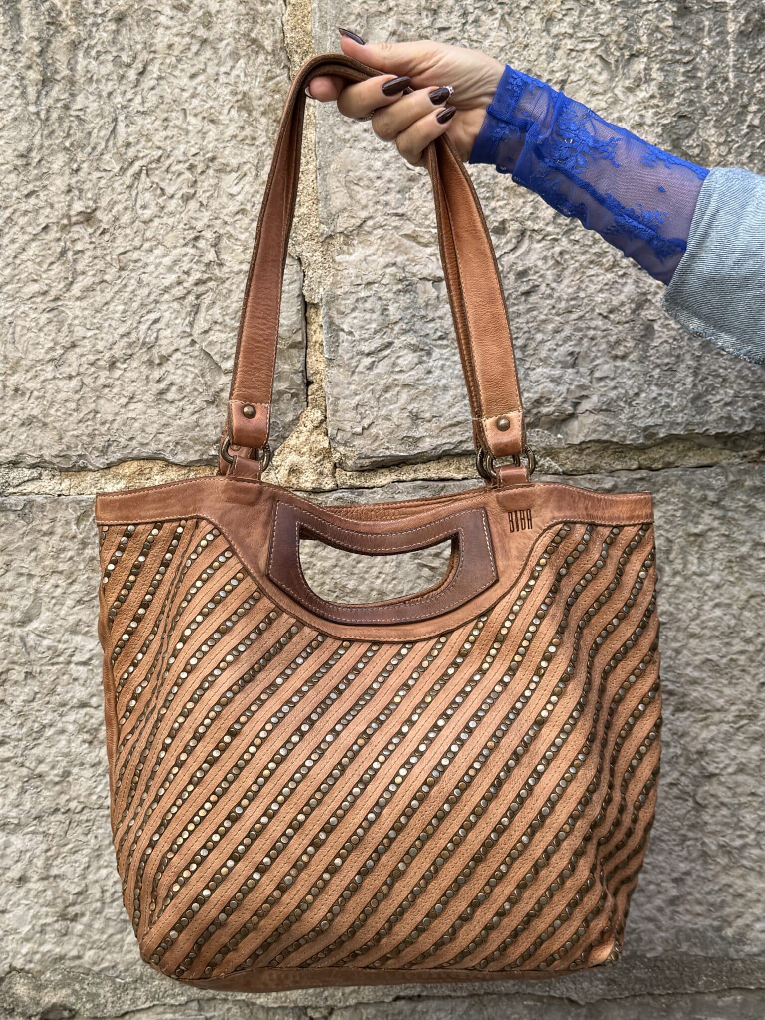 Sac bandoulière en cuir BIBA Stella