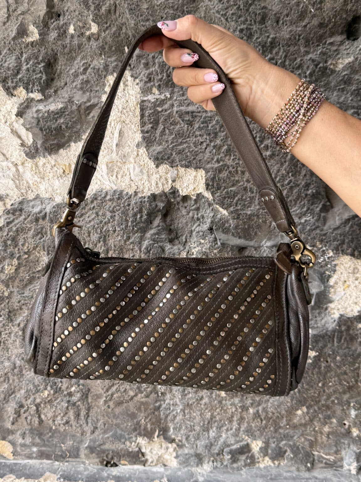 sac bandoulière en cuir kaki biba stella (ted)