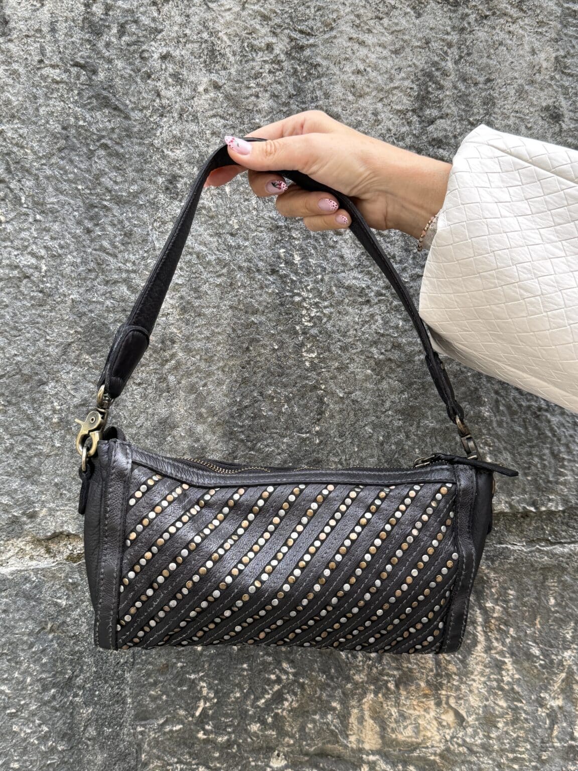 sac bandoulière en cuir noir biba stella (ted)