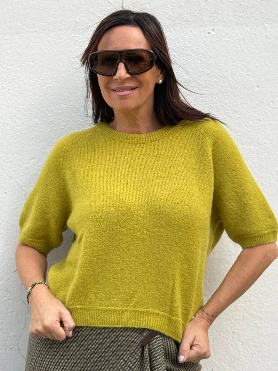 pull manche courte vert olive bsb
