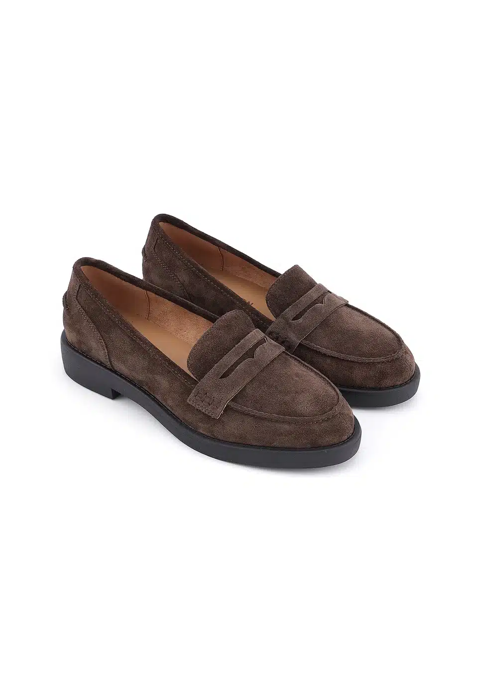 mocassin en croûte de cuir chocolatemilie k