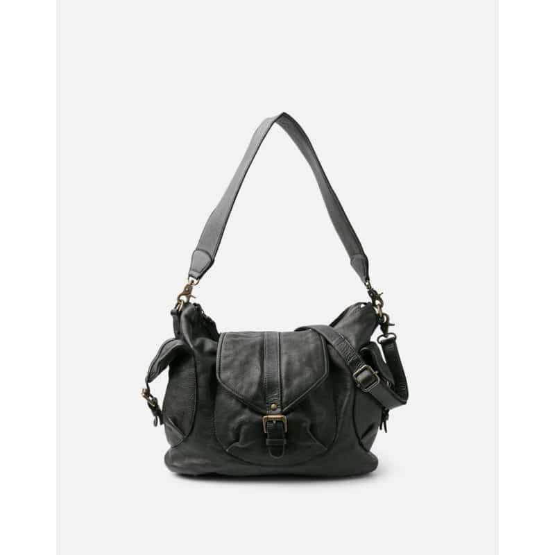 sac bandoulière en cuir kaki biba oley (ted)
