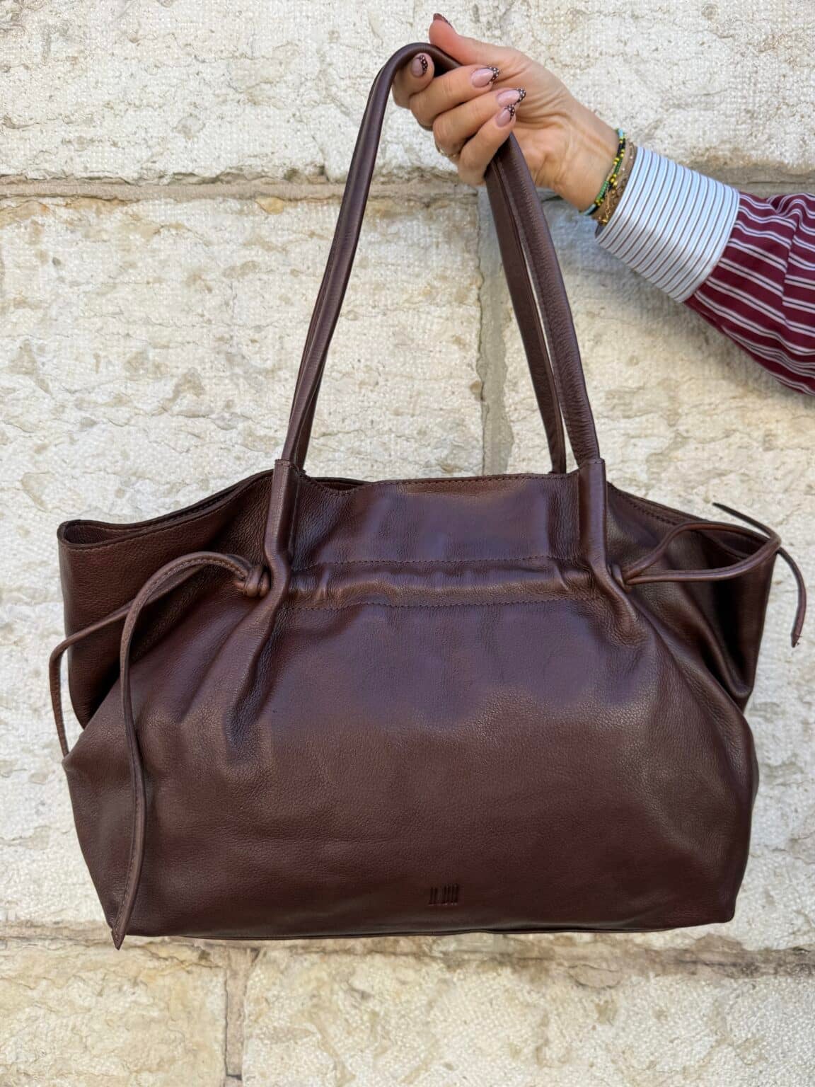 sac bandoulière en cuir tan brumley biba