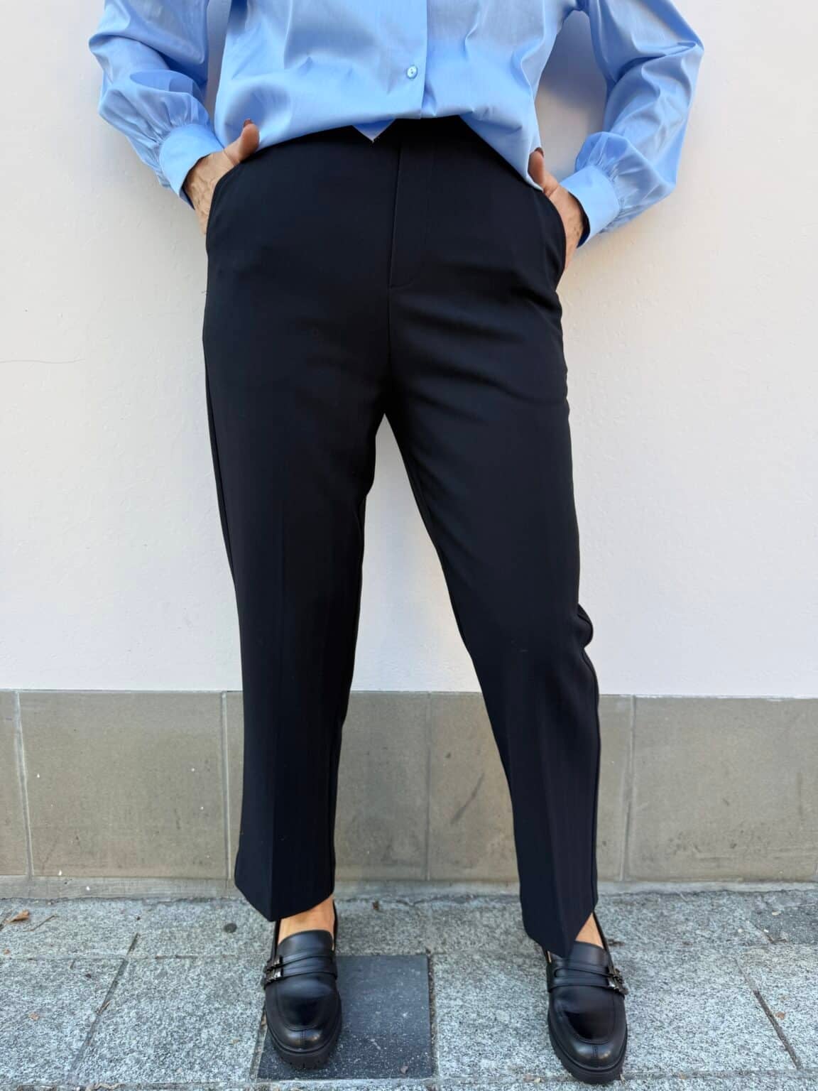 pantalon chevron marine grace et mila