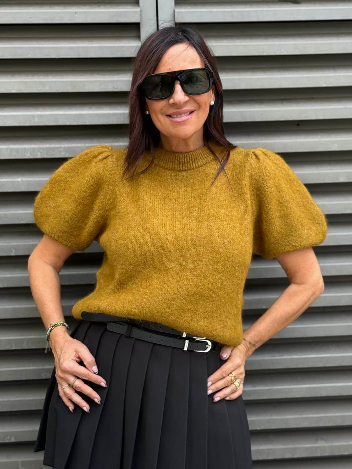 pull manches courtes en maille olive dixie (delph) (copie)