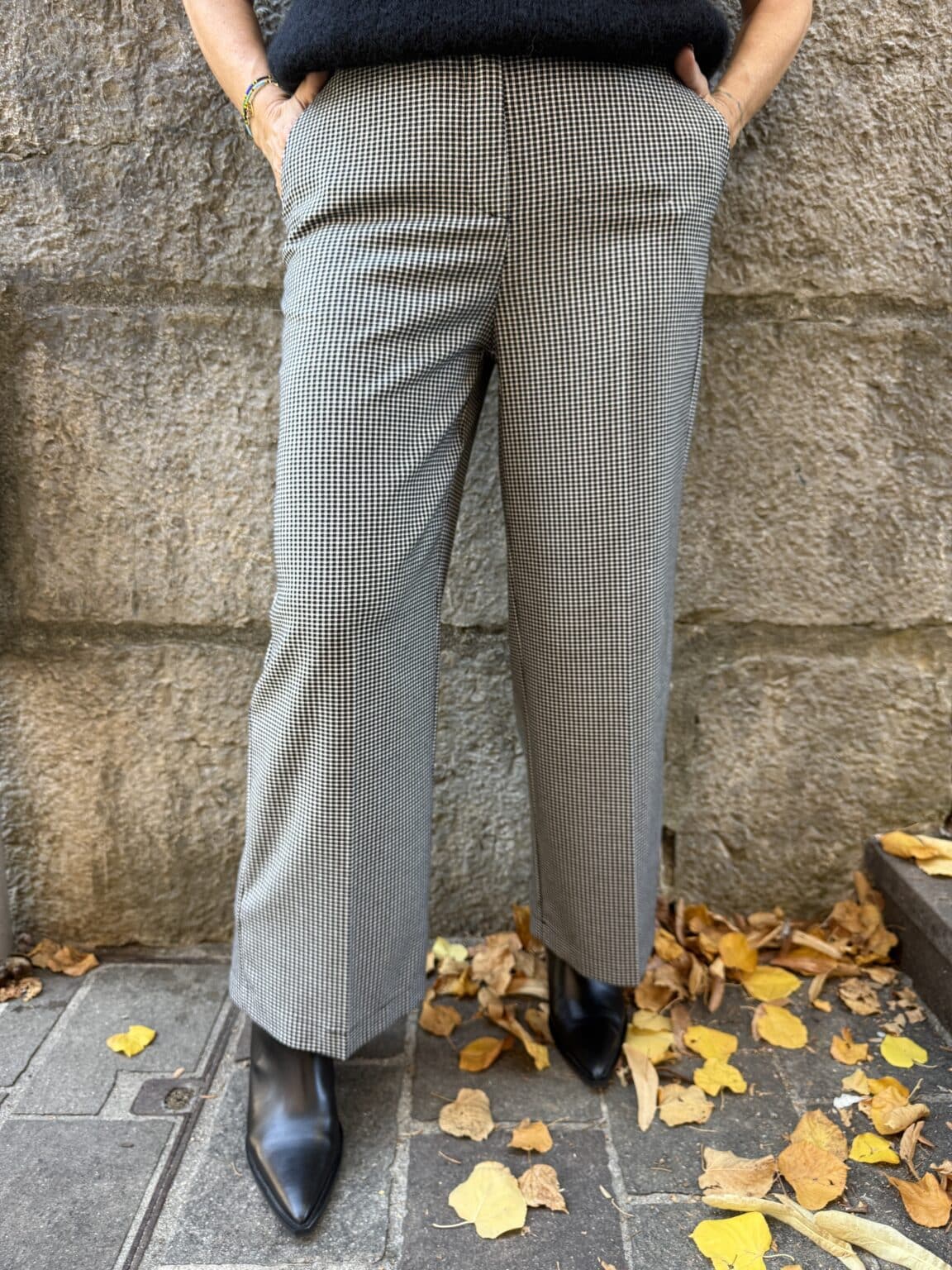 pantalon tailleur pied de poule imperial