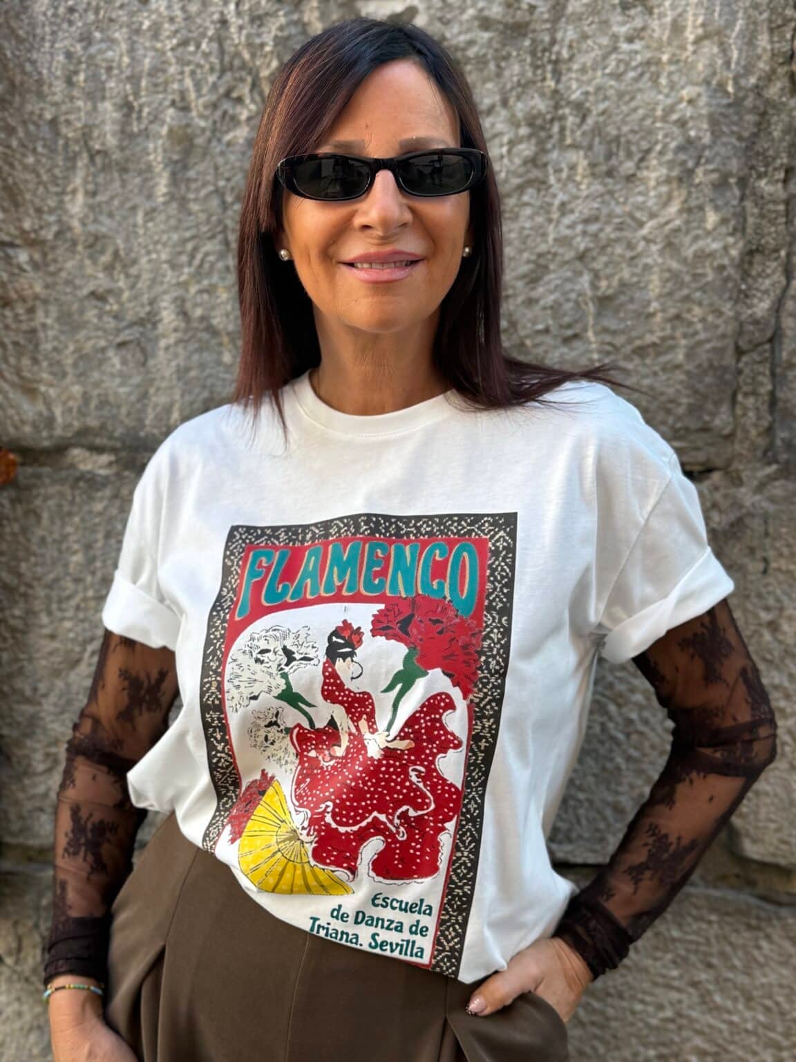 t shirt kaki imprimé "flamenco" dixie (copie)
