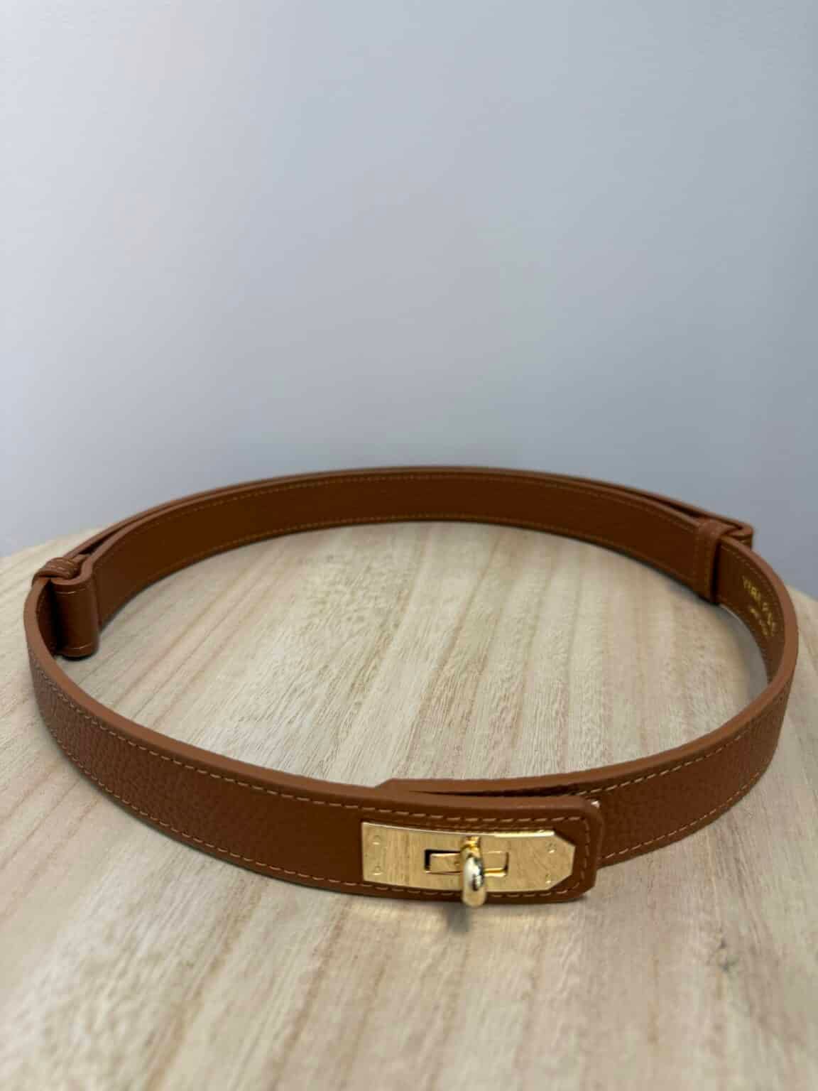 verapelle ceinture en cuir réglable camel (copie)