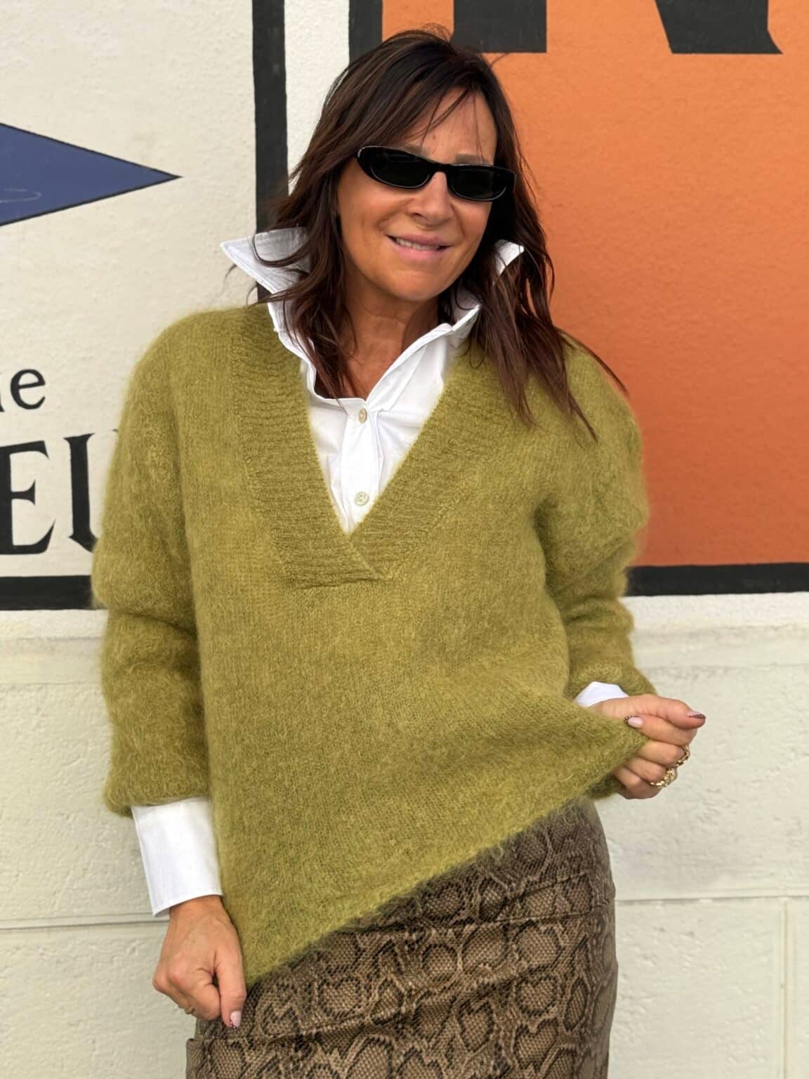 pull maille vert olive souvenir (delph)